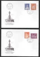 2 FDC 421/423 ET Bern PTT-Museum 21.2.1966 mit 391/392
