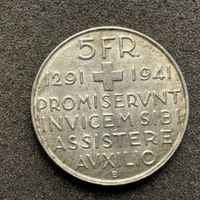 5 Franken Silber 1941 Bundesfeier 2