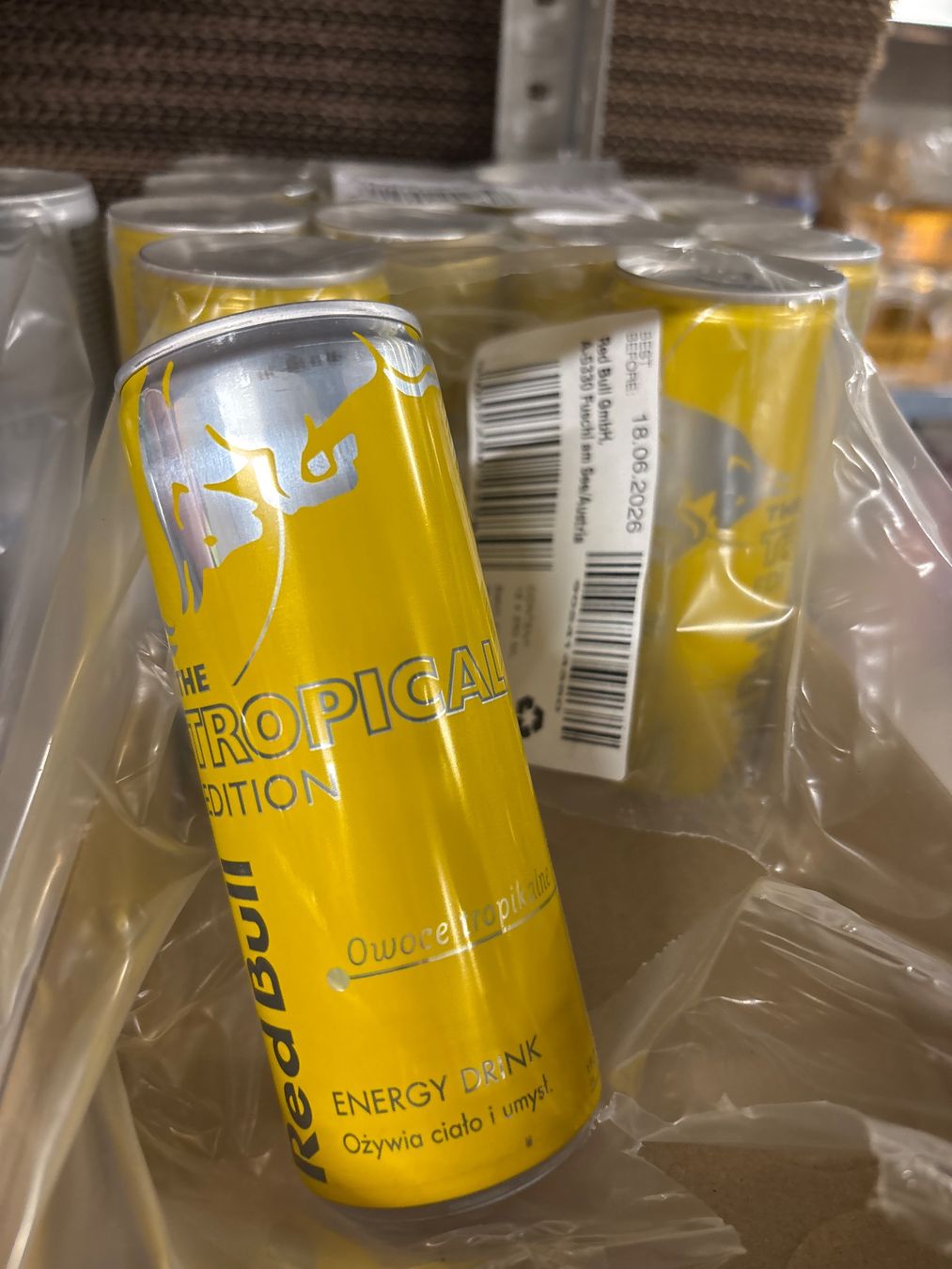 Red Bull Cibi & Specialità: Red Bull Tropical - 12 Dosen – Nuovo e nell'imballaggio originale da Derendingen venduto da Natiii12