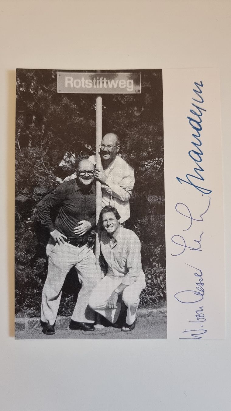 Autografi: Autogrammkarte Cabaret Rotstift – Usato da Bergdietikon venduto da Burberry5