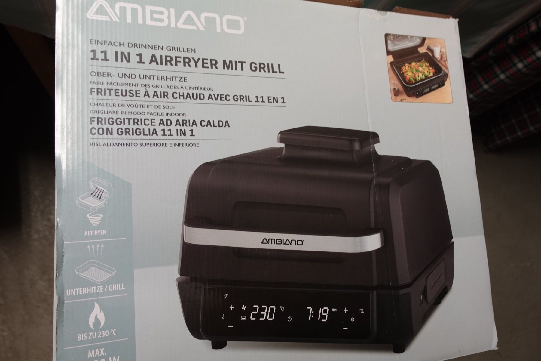Ambiano Küchengeräte: Heissluft Grill Ambiano – Neu und originalverpackt aus Biberen von fendri 1