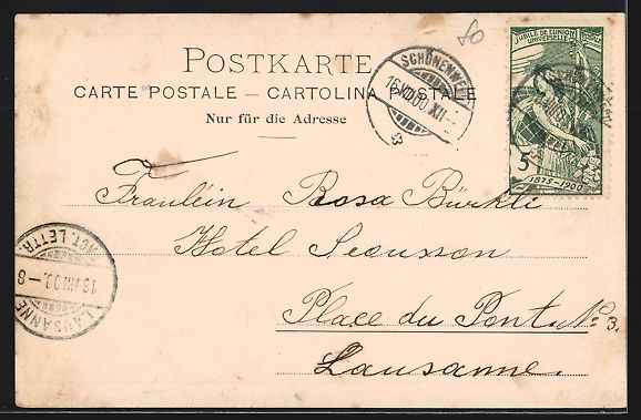 Cartoline postali: Schönenwerd, Strassenpartie mit Wohnh – Usato da Berlin venduto da bartko-reher 1