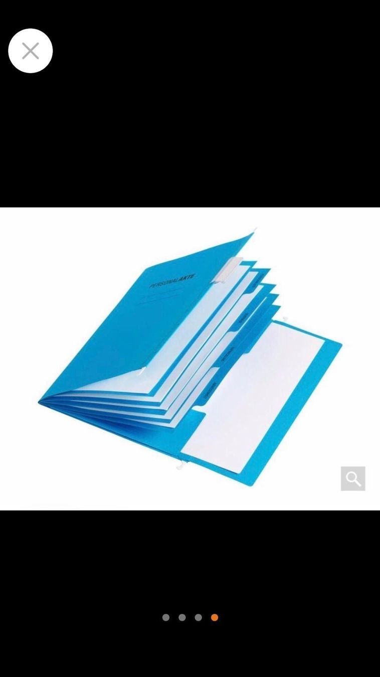 Raccoglitori: Personalakten A4 blau 15 Stück – Nuovo (secondo la descrizione) da Schaan venduto da mugerle 3