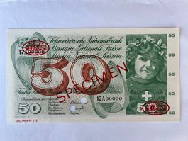 50 Franken o.J. (1964) Specimen