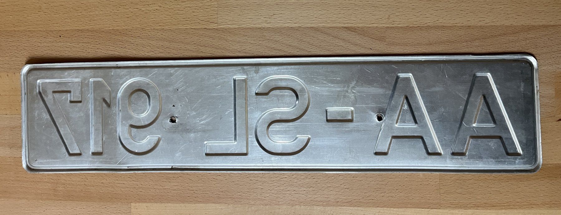 Insegne: Nummernschild Auto D, AA-SL 917 – Usato da Eggiwil venduto da Harleyman54 1
