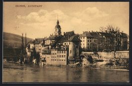 Olten, Altstadt, Ansicht vom Wasser, Neu