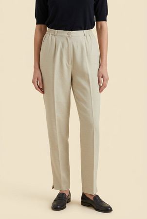 Vintage Silvia Lin Pantalon Beige T. 44