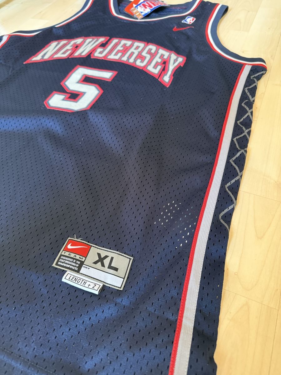 Nike Canottiere & Pantaloni: Jason Kidd New Jersey Nets Swingman Jersey – Nuovo (secondo la descrizione) da La Chaux-de-Fonds venduto da dle_ppj6 3