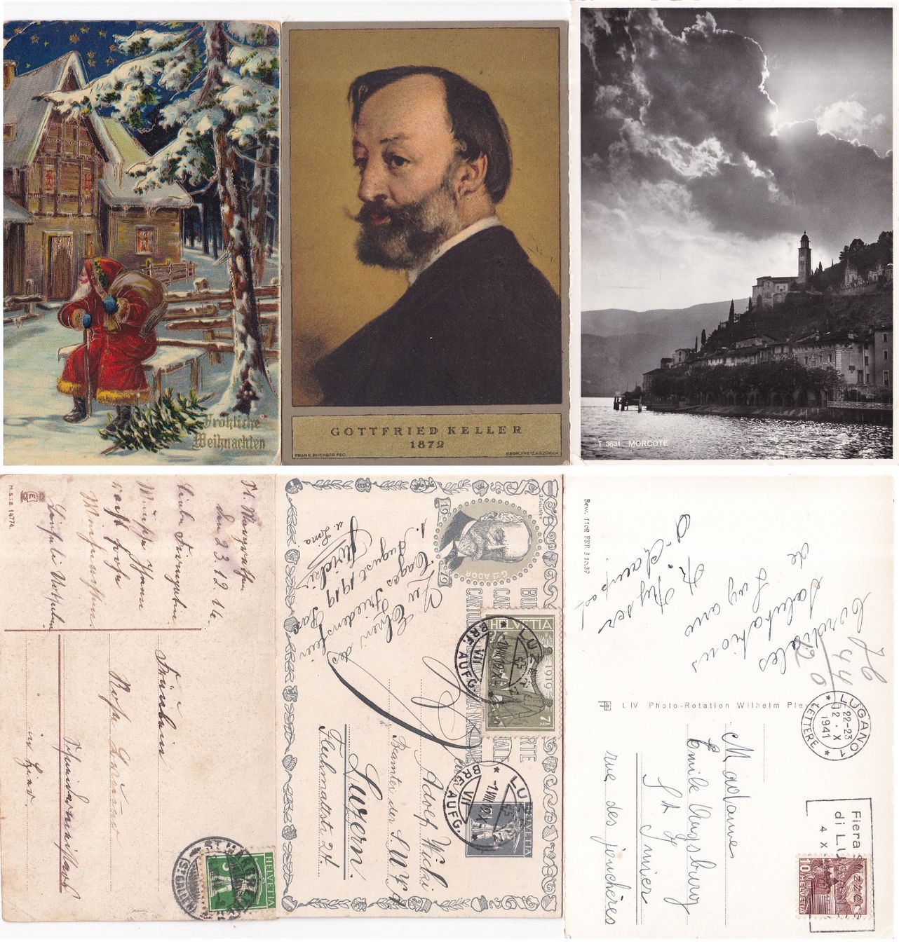 Cartoline postali: 25 Stk. Alte CH Ansichtskarten. PJ, Bundesfeier etc. – Usato da Münchwilen AG venduto da Nesar 4