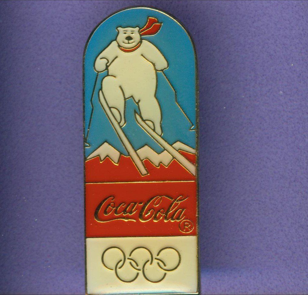 Coca-Cola Plaquettes & Badges: Coca Cola  EISBÄR Winterolympiade – D'occasion à Winterthur par Sammleroase