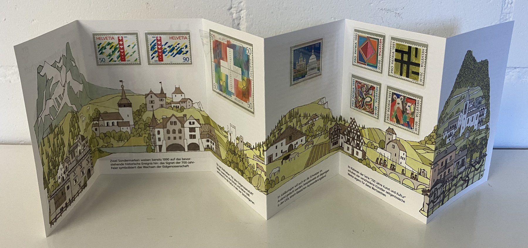 Alle Briefmarken: PTT SOUVENIR 700 JAHRE 1991** – Neu (gemäss Beschreibung) aus Oberwil BL von SALOB 2