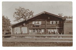 Bauernhaus - 4 Handwerker - echte Foto-AK - wo ?