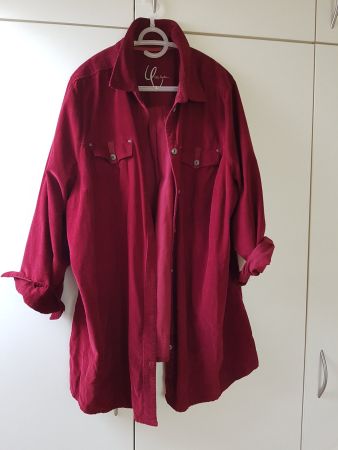 Ulla Popken Cord Bluse Jacke Gr. 54-58