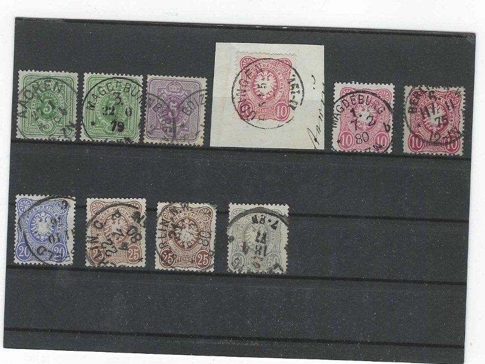 Alle Briefmarken: DEUTSCHES REICH 1880 GEST. REICHSADLER – Gebraucht aus Dintikon von bonita099