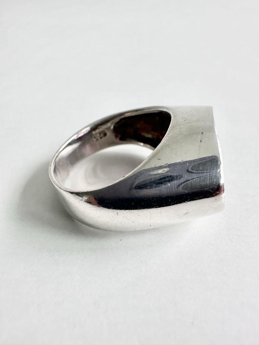 Anelli: Silverstar Statement-Ring mit violettem Stein / Gr. 60 – Usato da Bern venduto da neon317 2