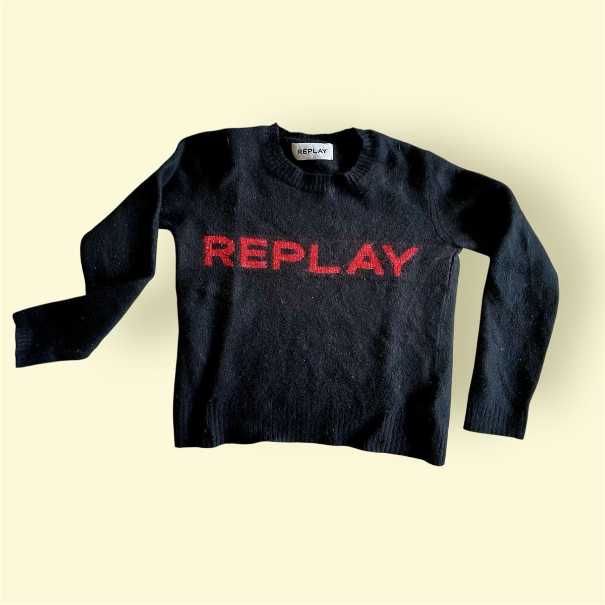 Replay Maglioni & Felpe: BLACK WOOL PULLOVER FROM REPLAY XS – Usato da Zürich venduto da lydia.joray