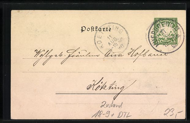 Ganzsachen: Nürnberg, 29. General-Versammlung des D – Gebraucht aus Berlin von bartko-reher 1