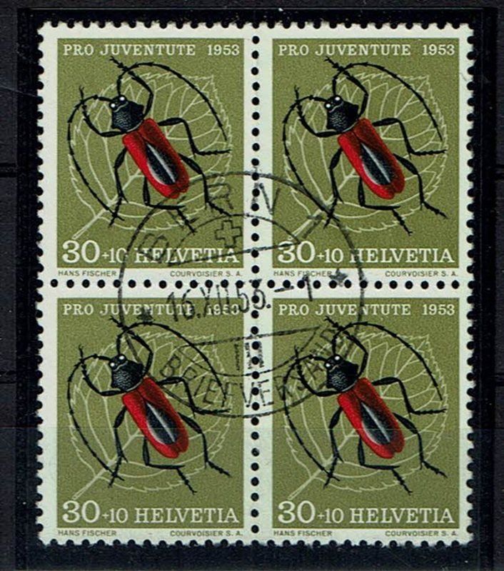 Alle Briefmarken: Pro Juventute J151 bloc de 4 oblit. centrale Bern 1 – Gebraucht aus Neuchâtel von yacamoto