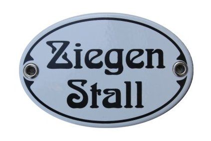 Insegne: Ziegenstahl - Emailschild – Nuovo e nell'imballaggio originale da Ennetbürgen venduto da open24shop