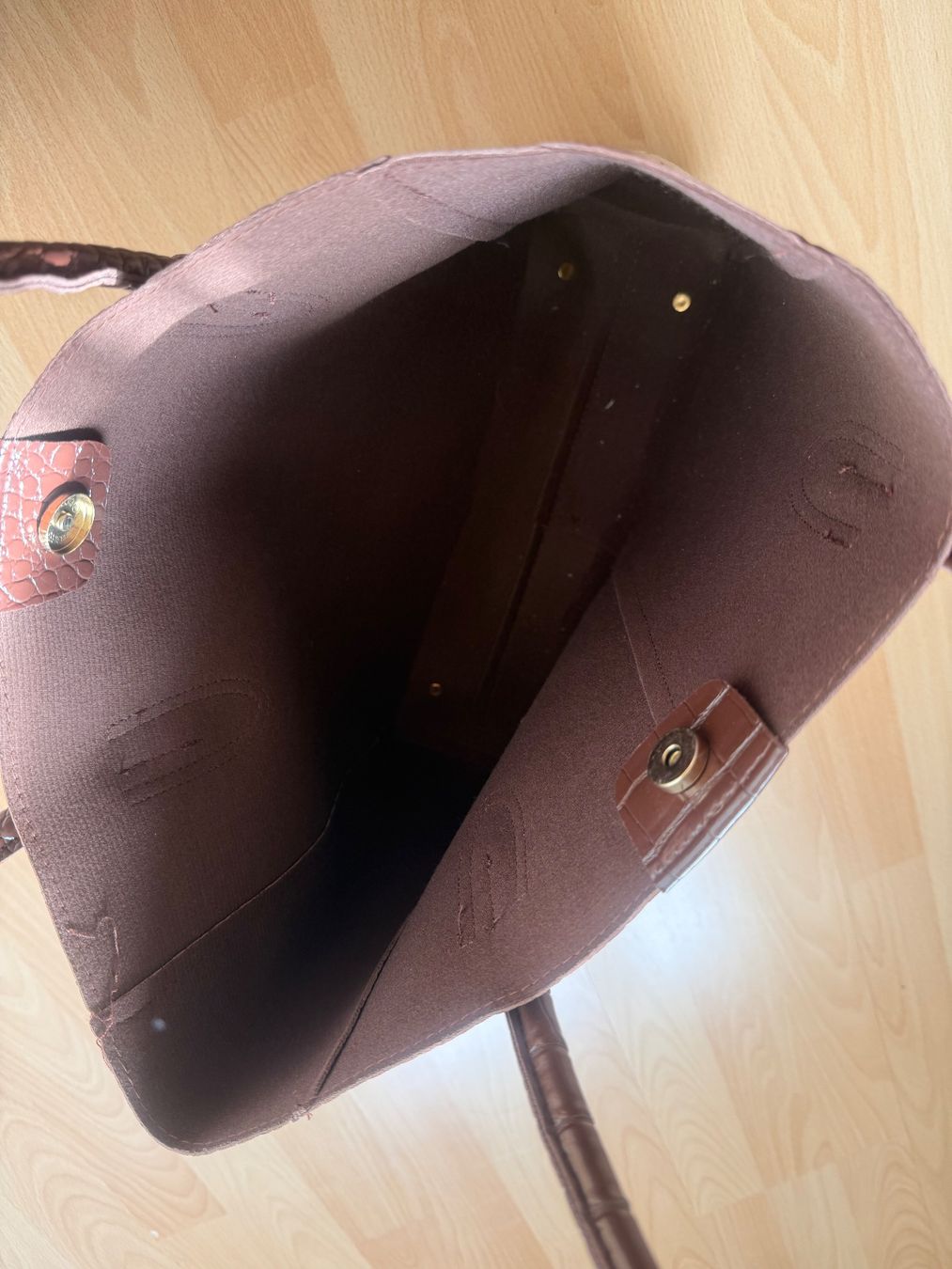 Borse da donna: Handtasche braun Krokodiloptik Neu – Nuovo (secondo la descrizione) da Zürich venduto da Herbion1 3