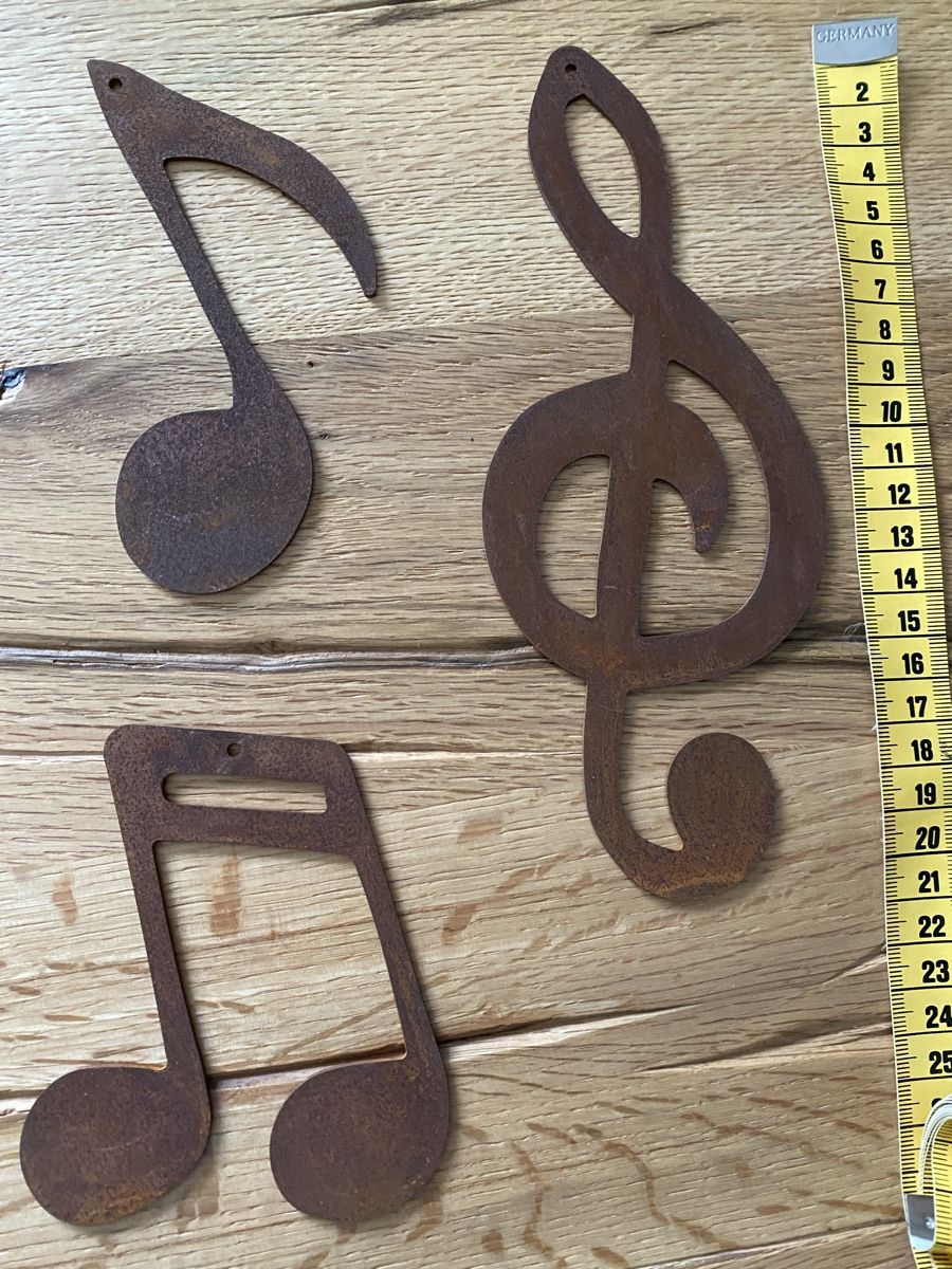 Tutte le decorazioni: Musiknoten aus Metall – Nuovo (secondo la descrizione) da Eiken venduto da jessycat01