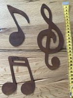 Musiknoten aus Metall