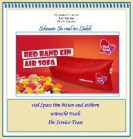 Fachwerk • aufblasbares Sofa „RED BAND EIN AIR SOFA”