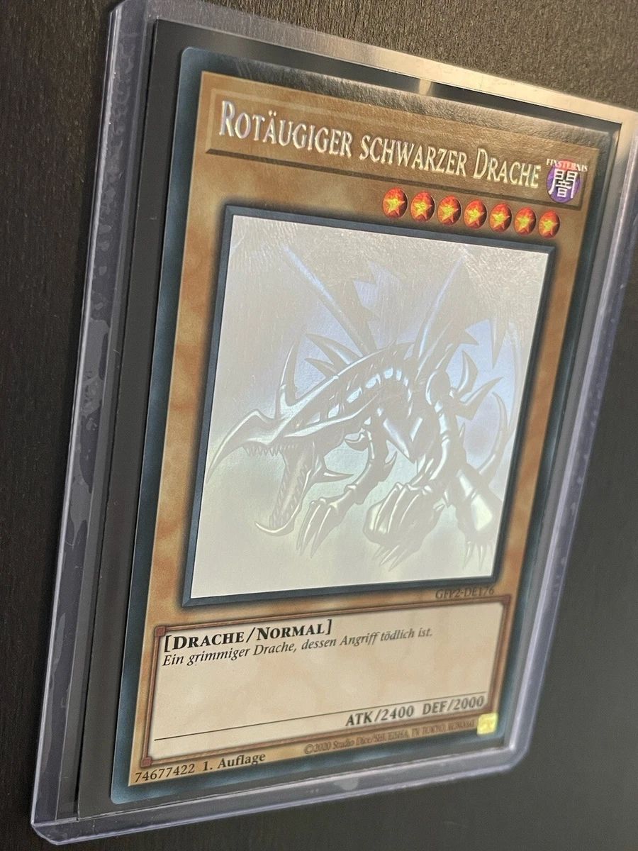 Yugioh Carte collezionabili: Yu-Gi-Oh Rotäugiger schwarzer Drache Ghost rare! – Usato da Schlieren venduto da davejuveboy429