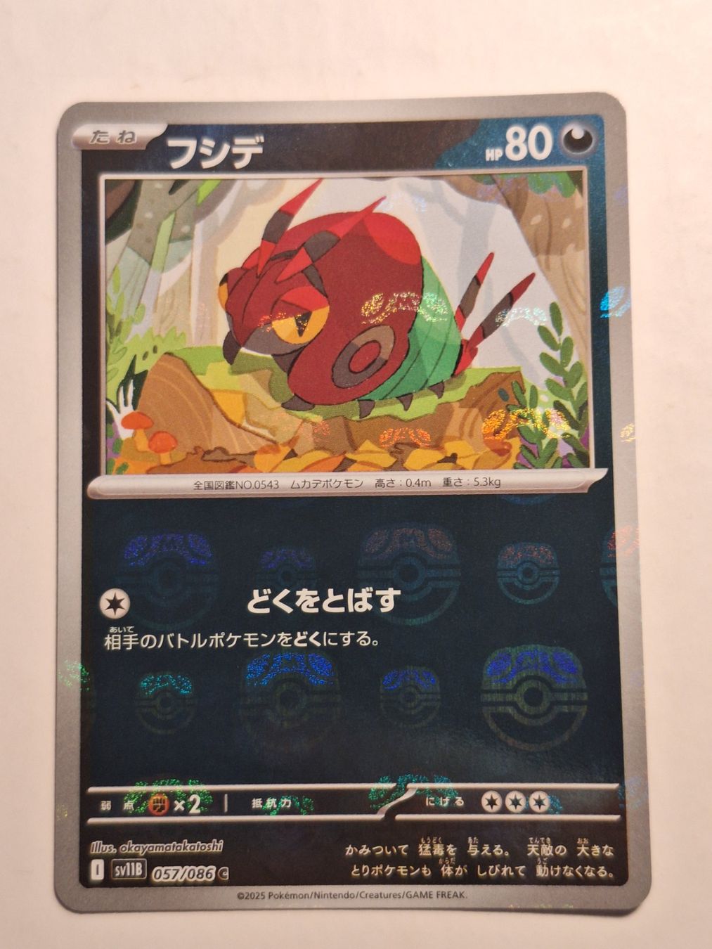 Pokémon Carte collezionabili: Venipede - Masterball - sv11B #057/086c – Usato da Riva San Vitale venduto da P.butti