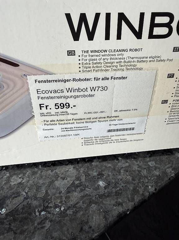 Altro per la casa: Winbot W7s Fensterputzroboter – blitzblanke Scheiben! – Usato da Wohlen AG venduto da Danifield 3