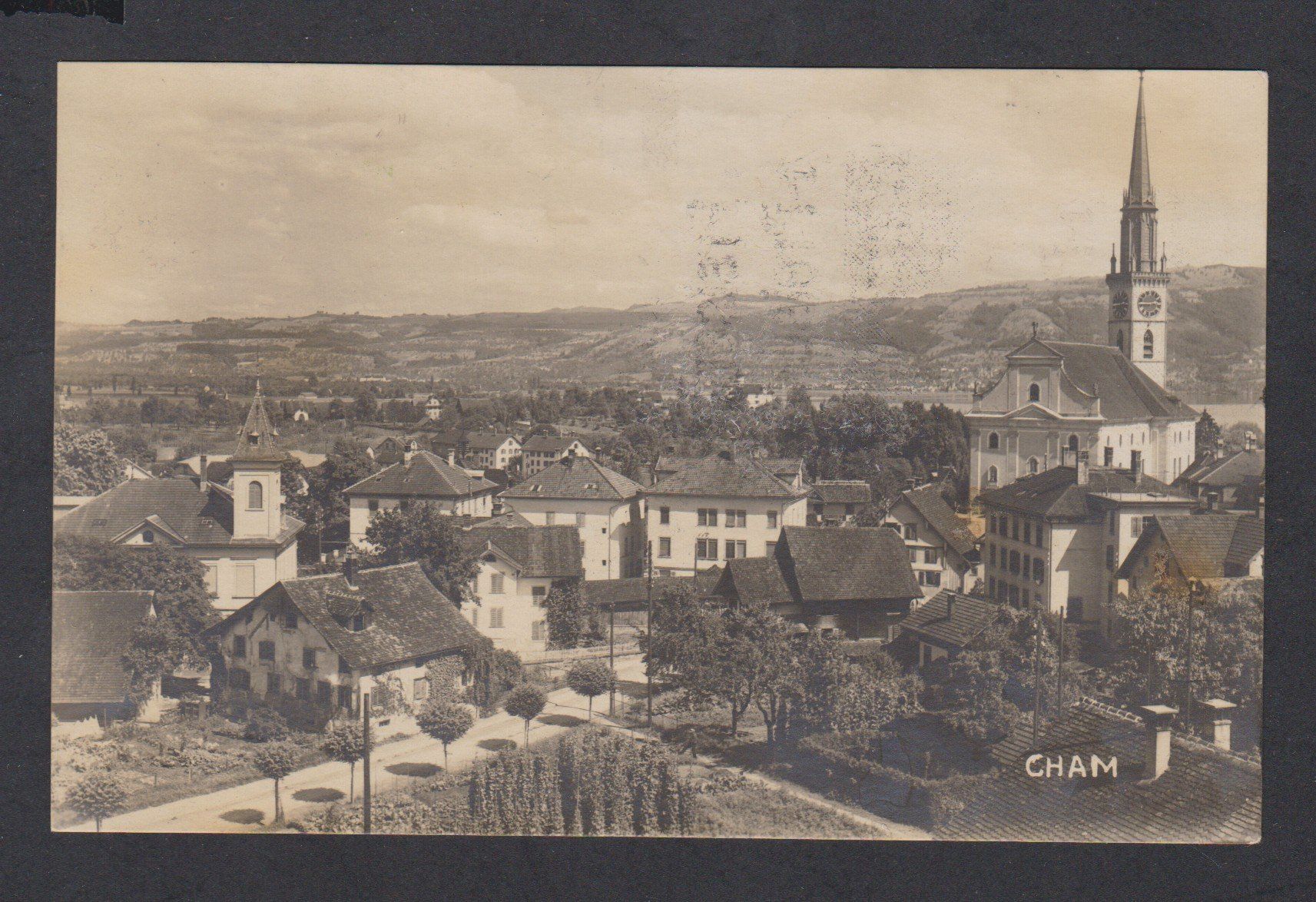 Cartoline postali: Cham  ZG   -   alte Ansichtskarte von 1921 – Usato da Vitznau venduto da Ropaku