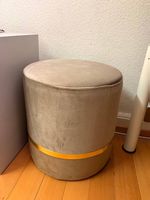 Maisons du Monde Sitzhocker Samt Gold