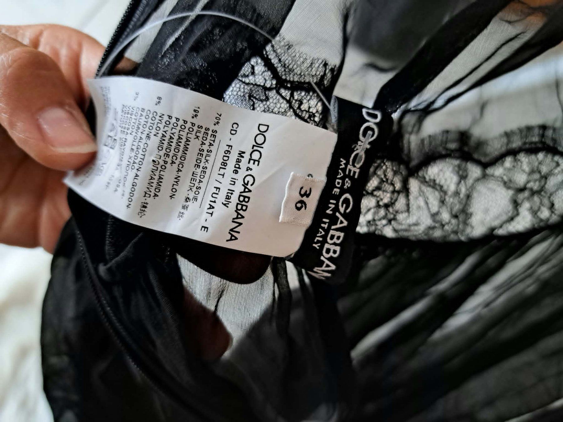 Dolce & Gabbana Vestiti: Dolce & Gabbana Spitzengefranter Kleid – Usato da Saas Grund venduto da IvanaXY 5