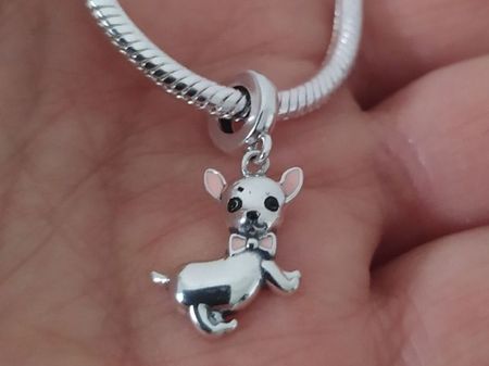 Armband mit Hunde Anhänger 19 cm Neu