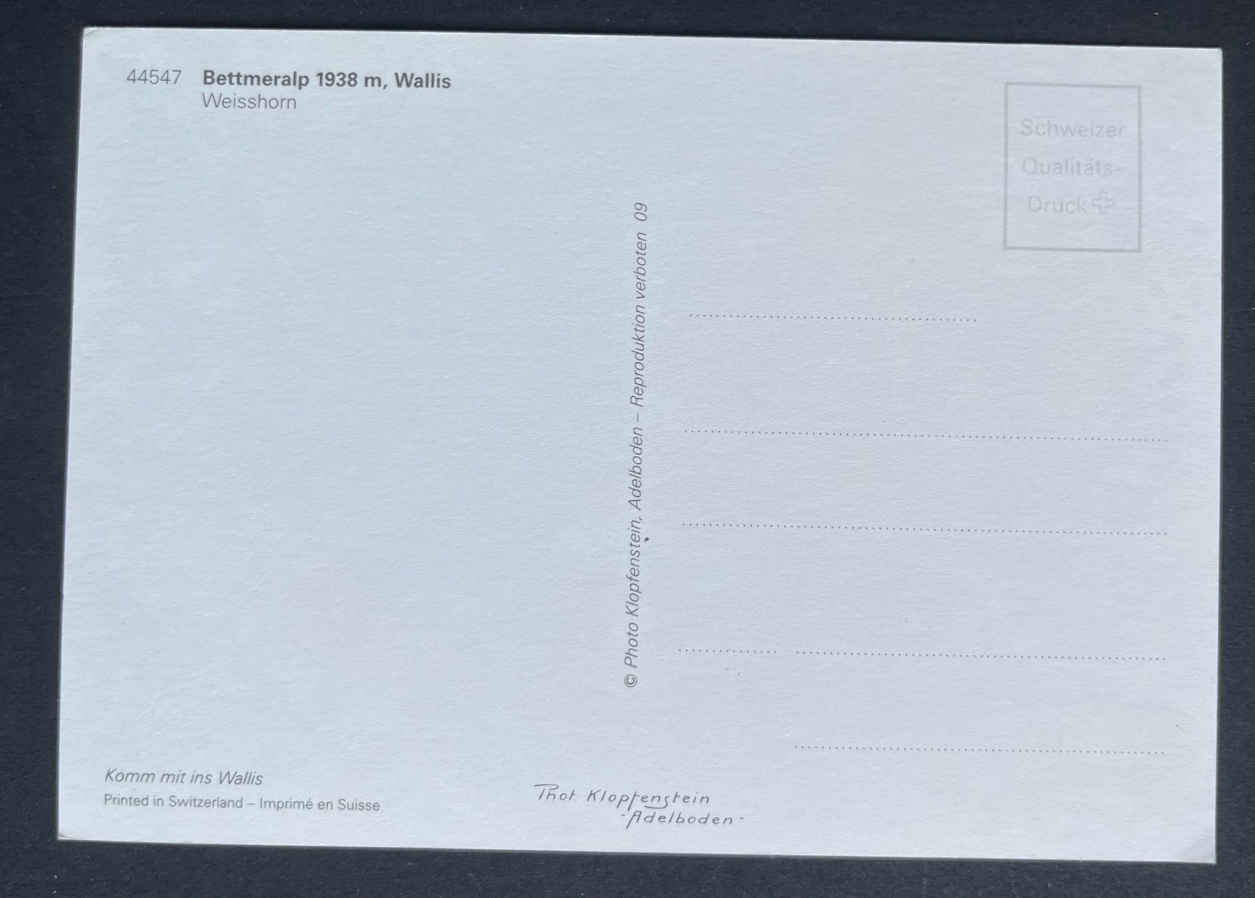 Cartoline postali: Bettmeralp, Gondelbahn ca. 1970 – Usato da Ostermundigen venduto da DaxKarten-75 1