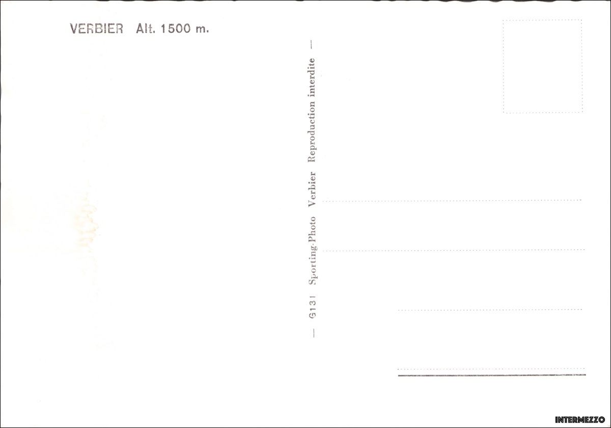 Cartoline postali: Verbier VS // village – Usato da Basel venduto da intermezzo12 1