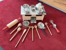 Anitke metallene Kinderspielküche aus den 50er