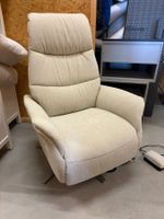 Elektrischer Relaxsessel Stoff beige gebraucht