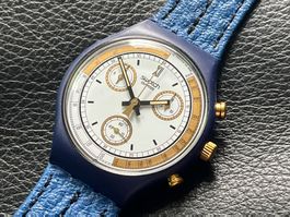 Swatch Chrono Skipper SCN100 1990 Top Zustand
