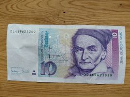 10 Deutsche Mark 1993 Carl Friedrich Gauss guter Zustand