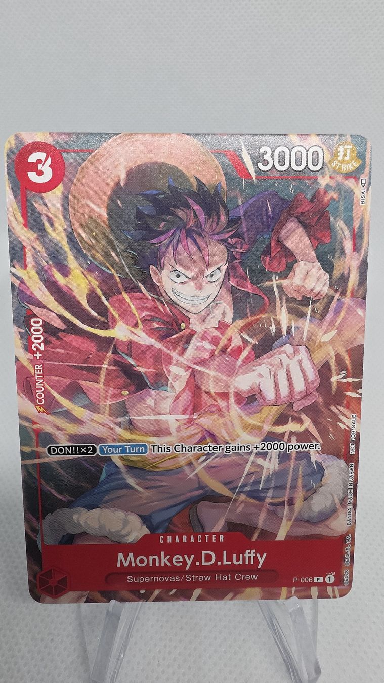 Bandai Carte collezionabili: One Piece Card Game Monkey D Luffy P-006  – Nuovo (secondo la descrizione) da Sirnach venduto da Halk_TCG