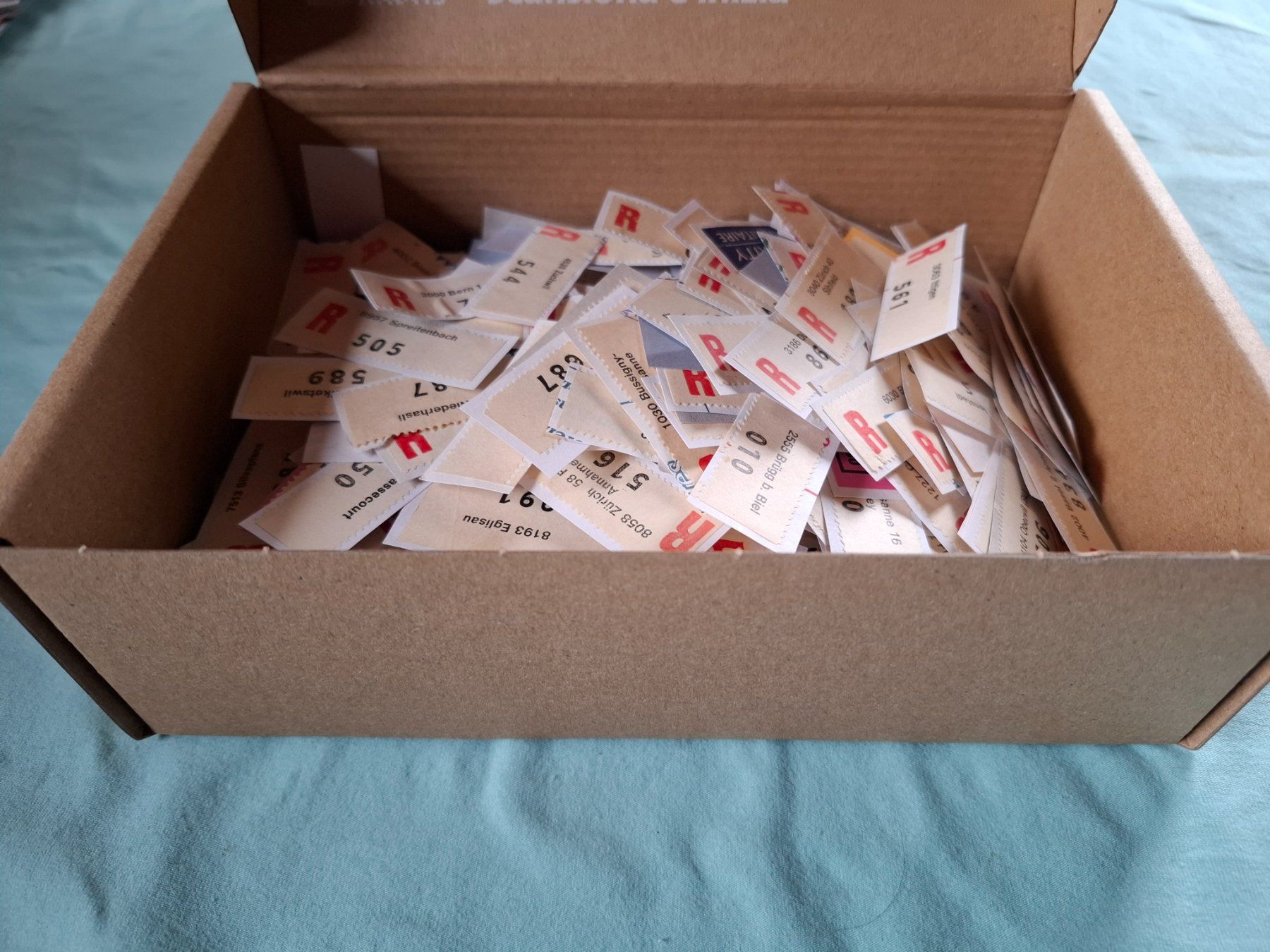 Tous les timbres: Einschreibzettel – D'occasion à kreuzlingen par norgeire73 1