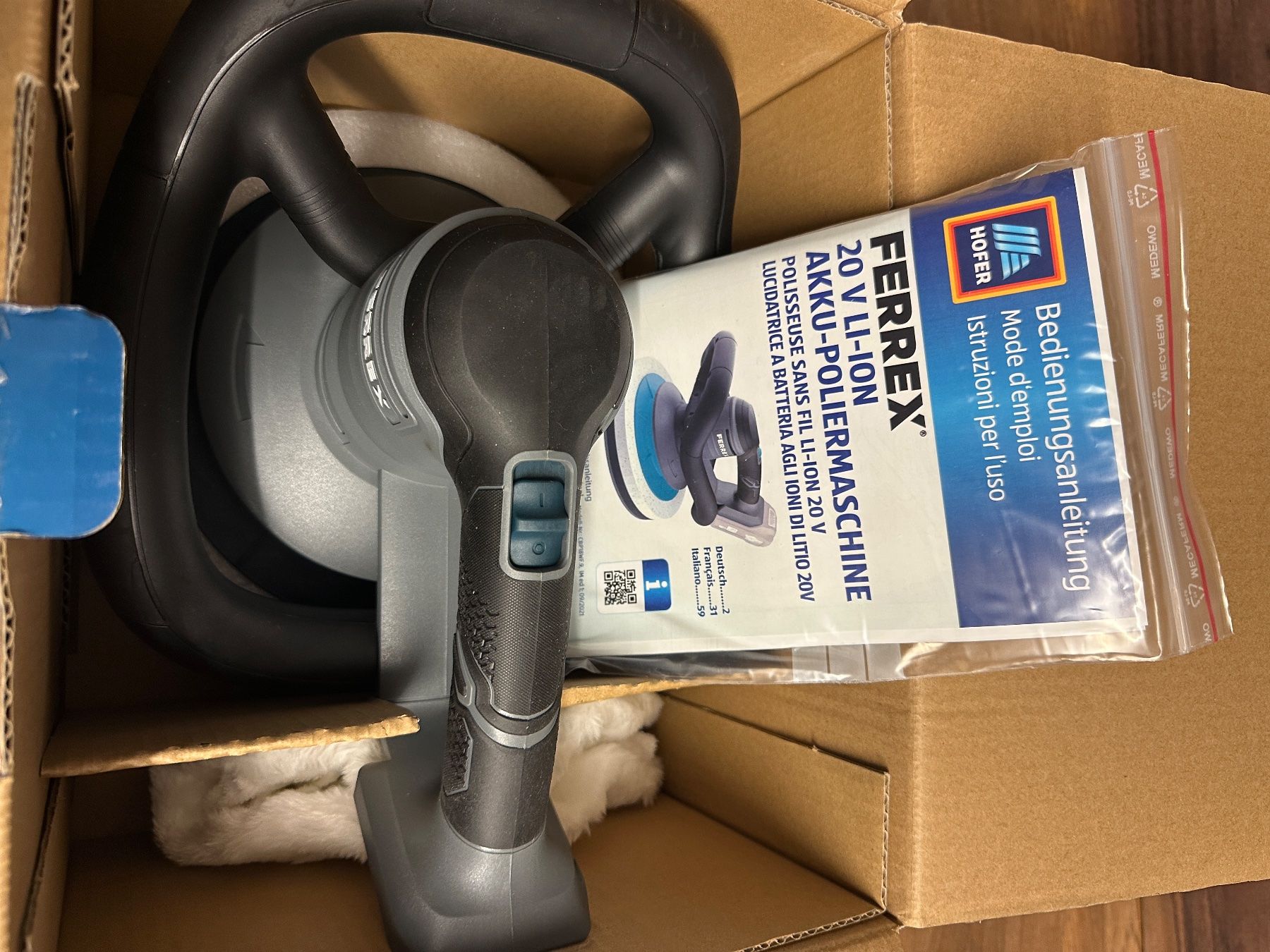 Ferrex Alle Maschinen: Akku Poliermaschine Ferrex 20V – Neu und originalverpackt aus Nussbaumen AG von saglre 1