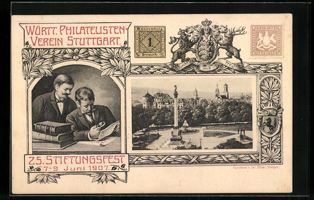 Cancelleria postale: Stuttgart, Württembergischer Philatelis – Usato da Berlin venduto da bartko-reher