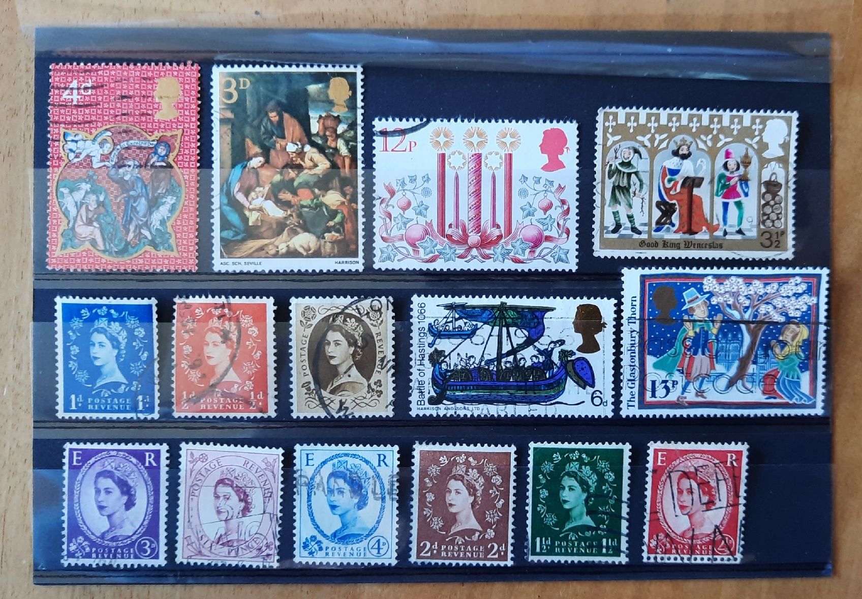 Tutti i francobolli: 5-22-3 Timbres anglais. Divers. – Usato da GENEVE venduto da Pjeronimo