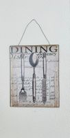 Schönes Metall Bild Vintage Style NEU