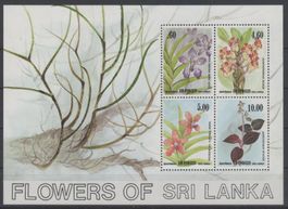Sri Lanka 1984 Block 26 Orchideen **