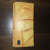 Neu!!! BIRO Portemonnaie, Leder gelb/rot, Top Zustand!