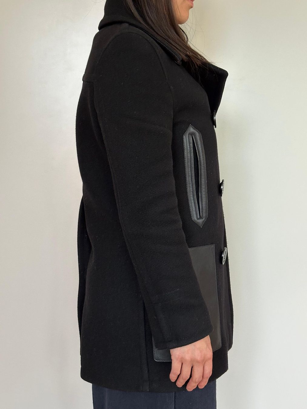 Burberry Cappotti: Burberry Lambskin Pocket Wool Blend Pea Coat – Usato da Zürich venduto da AssuredSelection 1