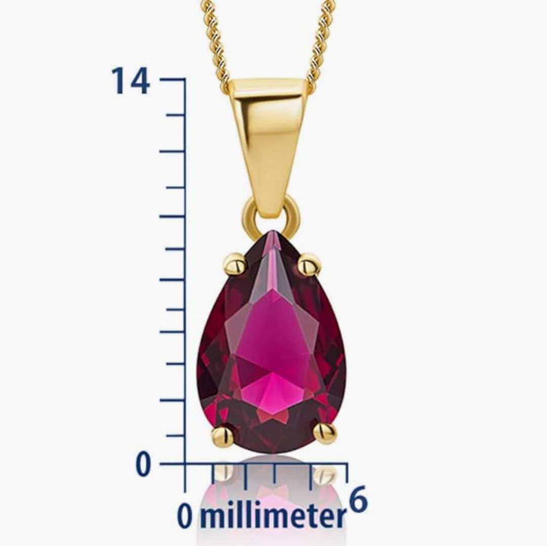 Catenine: Rubin Halskette und 9c Gold – Nuovo e nell'imballaggio originale da Hemmental venduto da BlingBling1 2